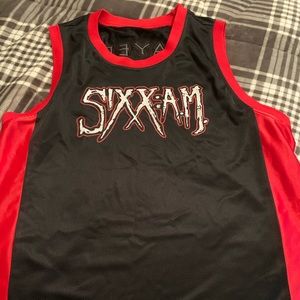 Sixx AM official tour basketball jersey